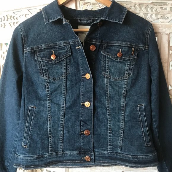 NWT Vintage America Denim Jacket Small Stretch S - Picture 6 of 14